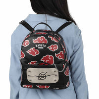 Bioworld NARUTO SHIPPUDEN CLOUD MINI BACKPACK & SHARINGAN COIN PURSE