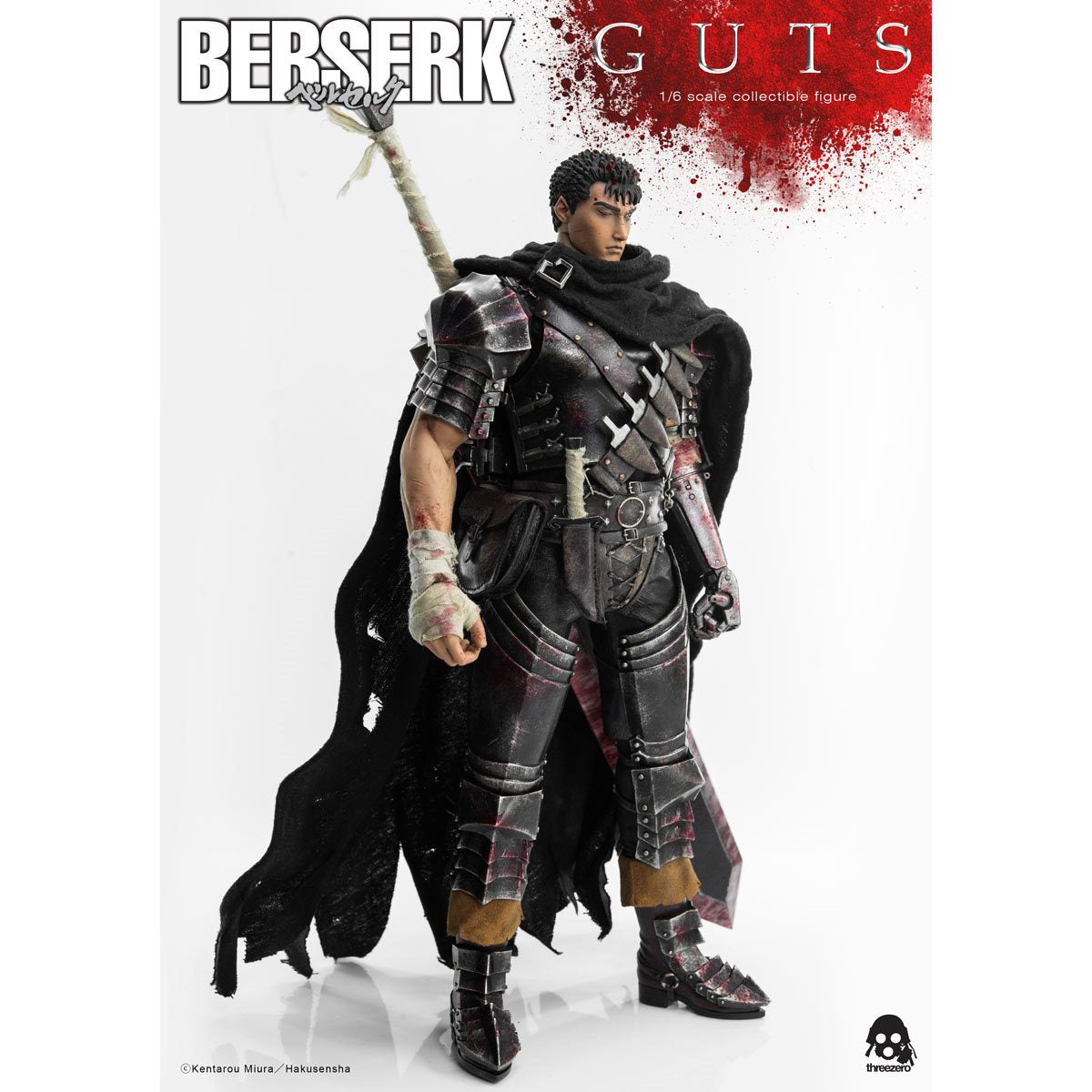 Berserk - Guts 1/6th Scale Action Figure Threezero (Black Swordsman)