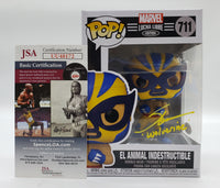 Funko Pop! Marvel: Lucha Libre Edition El Animal Indestructible #711 Signed by Steve Blum JSA Certified