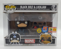 Funko Pop! Marvel: Inhumans 2018 SDCC PX Previews Exclusive Black Bolt & Lockjaw 2-Pack