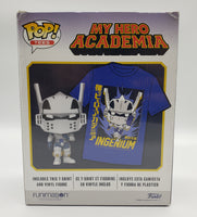 Funko Pop! Tees My Hero Academia Tenya (Masked) Vinyl Figure and T-Shirt Combo (Size-M)