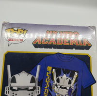 Funko Pop! Tees My Hero Academia Tenya (Masked) Vinyl Figure and T-Shirt Combo (Size-M)
