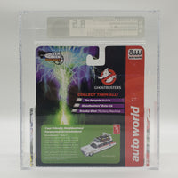 Auto World Silver Screen Machines 1:64 Scale 2013 Ghostbusters Ecto-1A (Slimed) Electric Slot Racer Vehicle Set DCA Graded 8.5