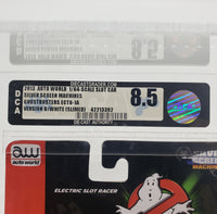 Auto World Silver Screen Machines 1:64 Scale 2013 Ghostbusters Ecto-1A (Slimed) Electric Slot Racer Vehicle Set DCA Graded 8.5