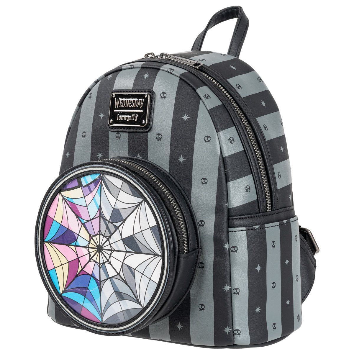 Loungefly Wednesday Nevermore Wednesday - Nevermore Academy Glow in the Dark Mini Backpack  main image 2