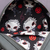 Loungefly Naruto: Shippuden Pop! Kakashi Hatake Anbu Mask Mini-Backpack - Entertainment Earth Exclusive