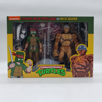 NECA Teenage Mutant Ninja Turtles Crooked Ninja Turtle Gang and Rock Soldier Action Figure 2-Pack
