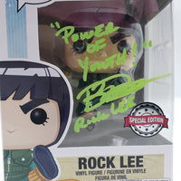 Funko Pop! Animation Naruto: Shippuden Special Edition Rock Lee #739 Signed by Brian Donovan JSA Certified