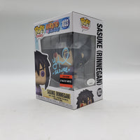 Funko Pop! Naruto: Shippuden AAA Anime Exclusive Sasuke #1023 Signed by Yuri Lowenthal JSA