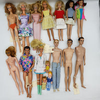 Loose Lot of 408 Assorted Barbie Dolls and Accessories