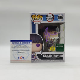 Funko Pop! Animation Demon Slayer Barnes & Noble Exclusive Kanao Tsuyuri #1305 Signed by Brianna Knickerbocker JSA Certified