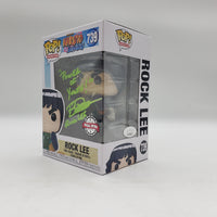 Funko Pop! Animation Naruto: Shippuden Special Edition Rock Lee #739 Signed by Brian Donovan JSA Certified