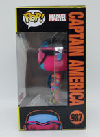Funko Pop! Marvel Studios: The Falcon and The Winter Soldier Target Exclusive Captain America (Black Light) #987