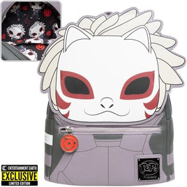 Loungefly Naruto: Shippuden Pop! Kakashi Hatake Anbu Mask Mini-Backpack - Entertainment Earth Exclusive