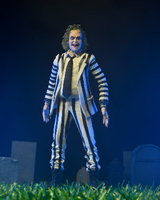 NECA BEETLEJUICE (1988) - BLACK AND WHITE STRIPED SUIT BEETLEJUICE 7" SCALE ACTION FIGURE