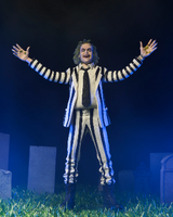 NECA BEETLEJUICE (1988) - BLACK AND WHITE STRIPED SUIT BEETLEJUICE 7" SCALE ACTION FIGURE