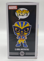 Funko Pop! Marvel: Lucha Libre Edition El Animal Indestructible #711 Signed by Steve Blum JSA Certified