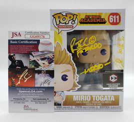Funko Pop! Animation My Hero Academia Chalice Collectibles Exclusive Mirio Togata #611 Signed by Ricco Fajardo JSA Certified