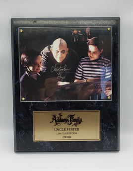 Paramount Pictures 1991 The Addams Family Promo Plaque Signed by Christopher Lloyd 278/2500