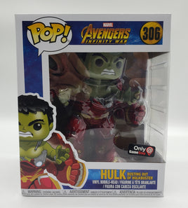 Funko Pop! Marvel Avengers: Infinity War GameStop Exclusive 6-inch Hulk busting out of Hulkbuster #306