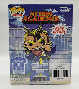 Funko Pop! Tees My Hero Academia All-Might Glow in the Dark Vinyl Figure and T-Shirt Combo (Size-L)