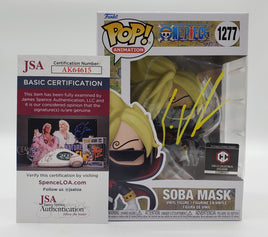 Funko Pop! Animation One Piece Chalice Collectibles Exclusive Soba Mask #1277 Signed by Eric Vale JSA Certified