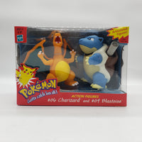 Hasbro 1999 Pokemon Charizard #06 and Blastoise #09 Figure Set