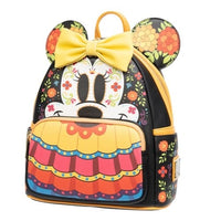 Loungefly Minnie Mouse Dia de los Muertos Sugar Skull Mini-Backpack - Entertainment Earth Exclusive
