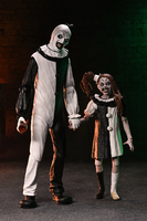 NECA TERRIFIER 2 - ULTIMATE ART THE CLOWN AND THE LITTLE PALE GIRL 7" SCALE ACTION FIGURE 2-PACK