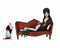 NECA Elvira 6” Scale Action Figure – Toony Terrors Elvira on Couch Boxed Set