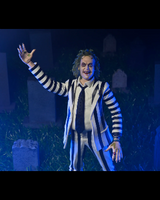 NECA BEETLEJUICE (1988) - BLACK AND WHITE STRIPED SUIT BEETLEJUICE 7" SCALE ACTION FIGURE