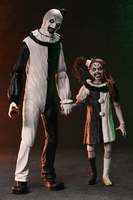 NECA TERRIFIER 2 - ULTIMATE ART THE CLOWN AND THE LITTLE PALE GIRL 7" SCALE ACTION FIGURE 2-PACK