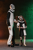 NECA TERRIFIER 2 - ULTIMATE ART THE CLOWN AND THE LITTLE PALE GIRL 7" SCALE ACTION FIGURE 2-PACK
