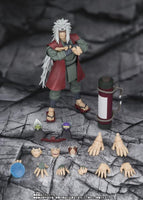 Bandai Naruto: Shippuden S.H.Figuarts Jiraiya -Hidden Leaf Heroic Master Sage- (Sage Mode Set) Action Figure