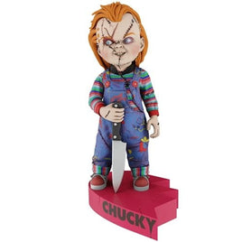 NECA Bride of Chucky Chucky with Heart Connect Base Head Knocker Bobblehead