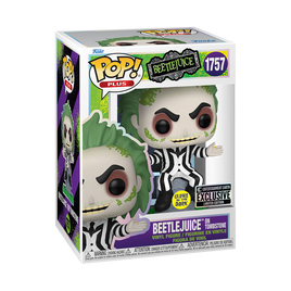 Funko Pop! Beetlejuice on Tombstone Glow Entertainment Earth Exclusive #1757