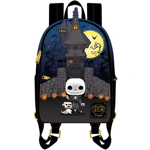 funko mini backpack nightmare before christmas The Mini-Backpack Mystery Box Bag Charm The faux leather backpack is printed with Funko Loungefly Disney POP Nightmare Before