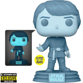 Funko Pop! Star Wars Entertainment Earth Exclusive Holographic Luke Skywalker (Glow in the Dark) #615