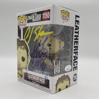 Funko Pop! Movies The Texas Chainsaw Massacre Leatherface #1150 Double Signed and Certified