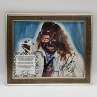 WWE Mankind Printed Framed Art Photograph Signed by Mick Foley w/ COA