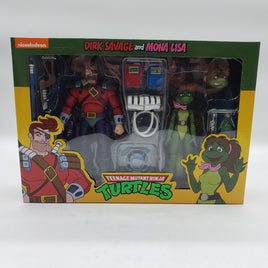 NECA Teenage Mutant Ninja Turtles Dirk Savage and Mona Lisa 2-Pack