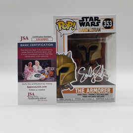 Funko Pop! Star Wars: The Mandalorian The Armorer #353 Signed by Emily Swallow JSA Certified