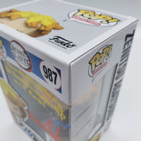 Funko Pop! Demon Slayer 2021 Funimation Zenitsu Agatsuma #987 Signed by Aleks Le JSA