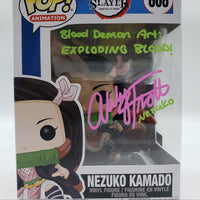 Funko Pop! Animation Demon Slayer Nezuko Kamado #65 Signed by Abby Trott COA Certified