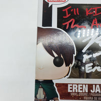 Funko Pop! Attack on Titan Bait Eren Jaeger #20 Signed by Bryce Papenbrook JSA