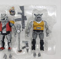 NECA Teenage Mutant Ninja Turtles Super Bebop and Mighty Rocksteady 2-Pack