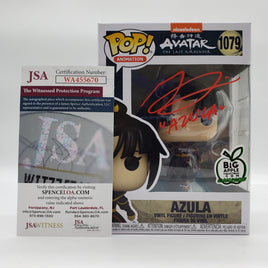 Funko Pop! Animation Avatar: The Last Airbender Big Apple Collectibles Exclusive Azula #1079 Signed by Grey Delisle JSA Certified