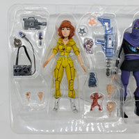 NECA Teenage Mutant Ninja Turtles April O'Neil vs. Foot Soldier (Bashed) Action Figure 2-Pack