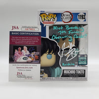 Funko Pop! Demon Slayer 2022 FunKon LE Muichiro Tokito #1193 Signed by Griffin Burns JSA