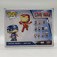 Funko Pop! Marvel Captain America: Civil War Marvel Collector Corps Exclusive Captain America / Iron Man 2-Pack